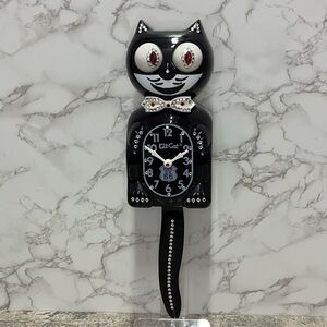 Vintage Route 66 Jeweled Kit Cat Klock Clock SUPER RARE